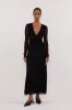LIZZIE BLACK LACE LONG SLEEVE MAXI DRESS sold by Dissh