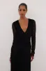 LIZZIE BLACK LACE LONG SLEEVE MAXI DRESS sold by Dissh