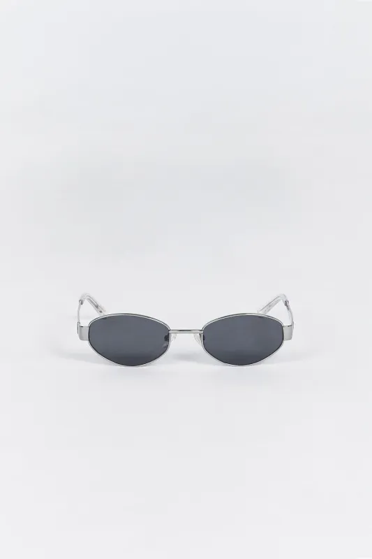 LUV LOU THE BOSTON SILVER SUNGLASSES sold by Dissh