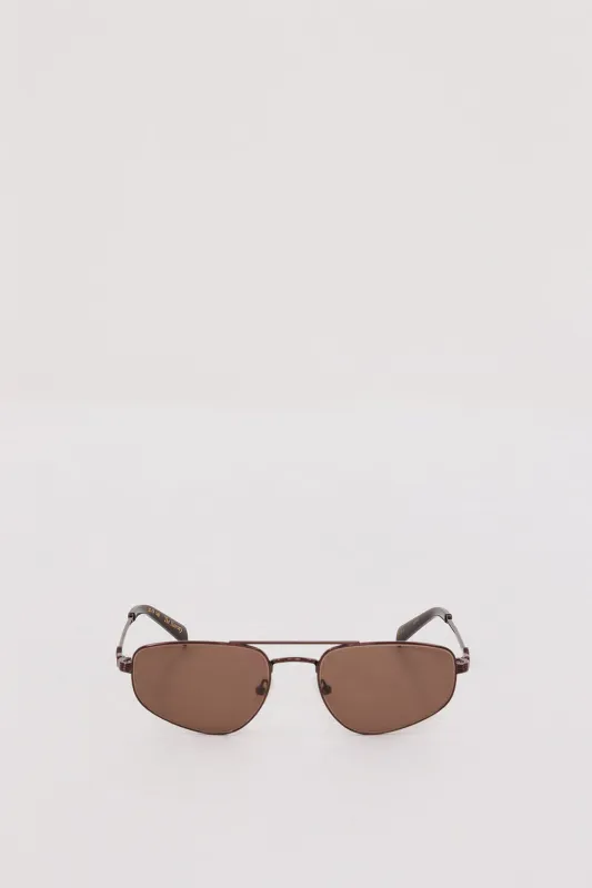 LUV LOU THE HARVEY BRONZE SUNGLASSES sold by Dissh