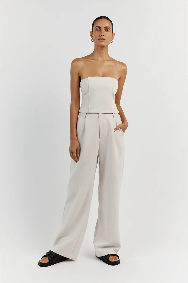 ROWAN BONE CORSET TOP sold by Dissh