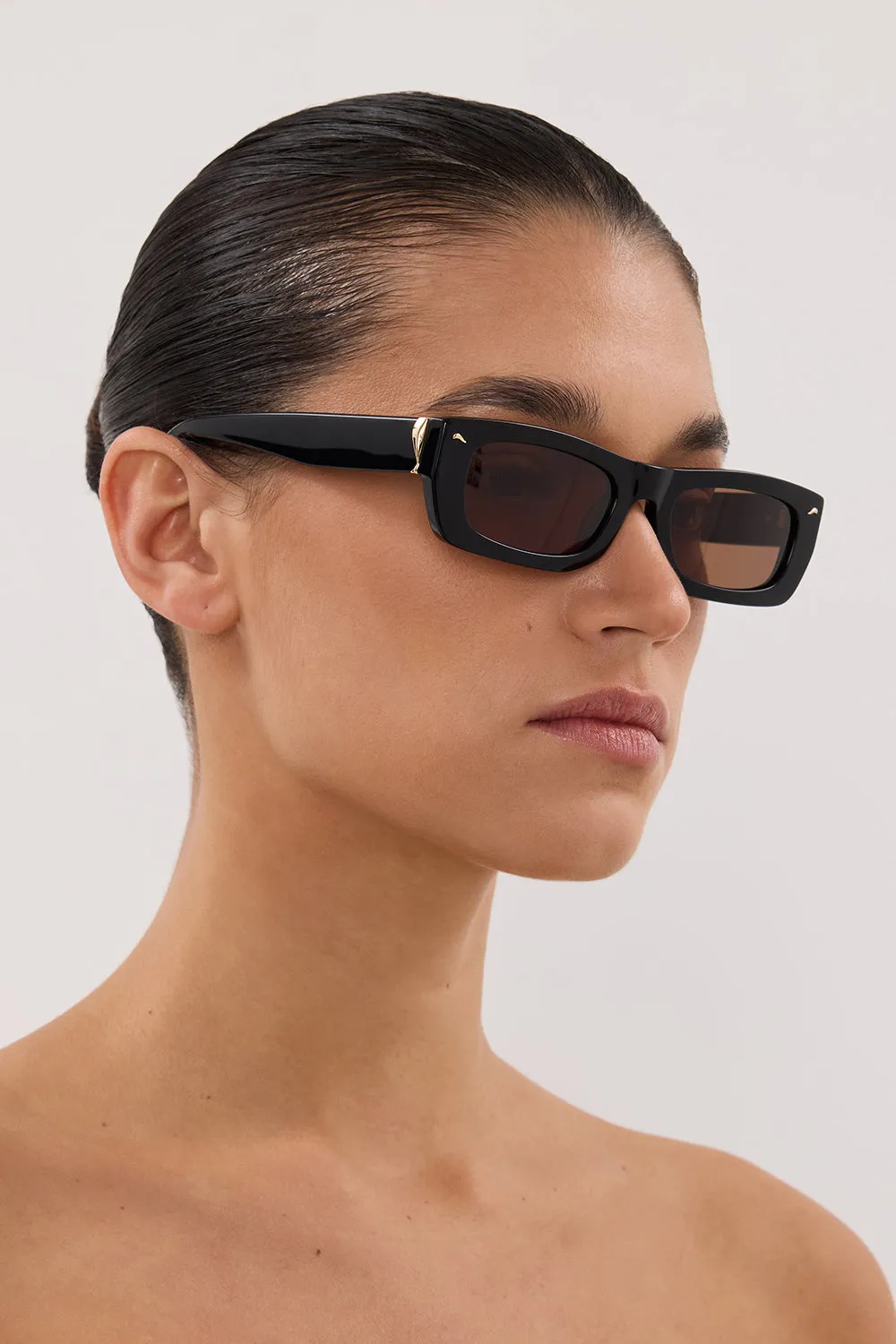 LUV LOU THE TOMMY BLACK SUNGLASSES sold by Dissh product image thumbnail 2