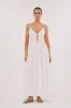MARNIE WHITE RAMIE MIDI DRESS sold by Dissh