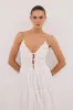 MARNIE WHITE RAMIE MIDI DRESS sold by Dissh