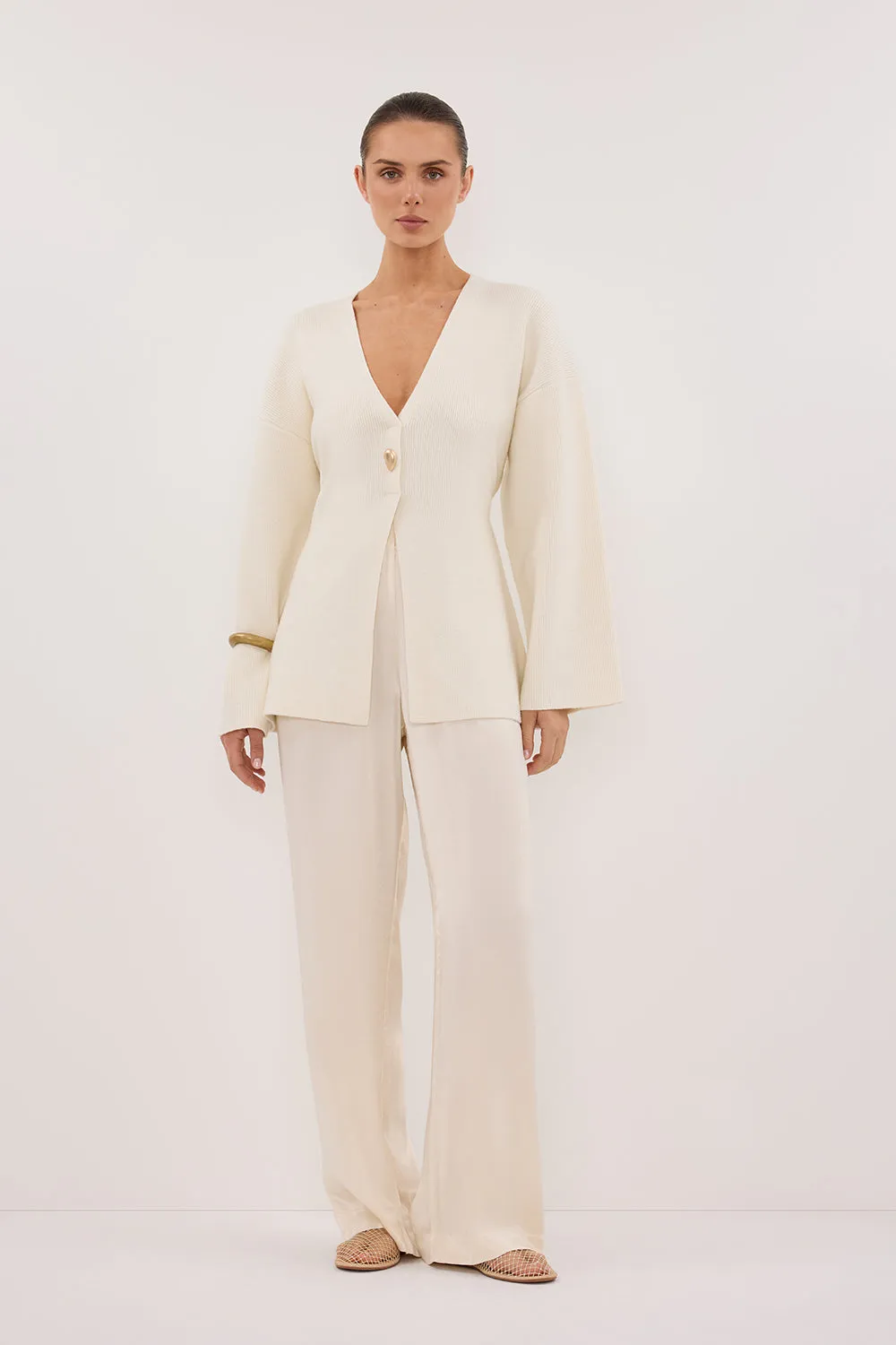 MONICA CREAM SATIN PANT sold by Dissh product image thumbnail 2