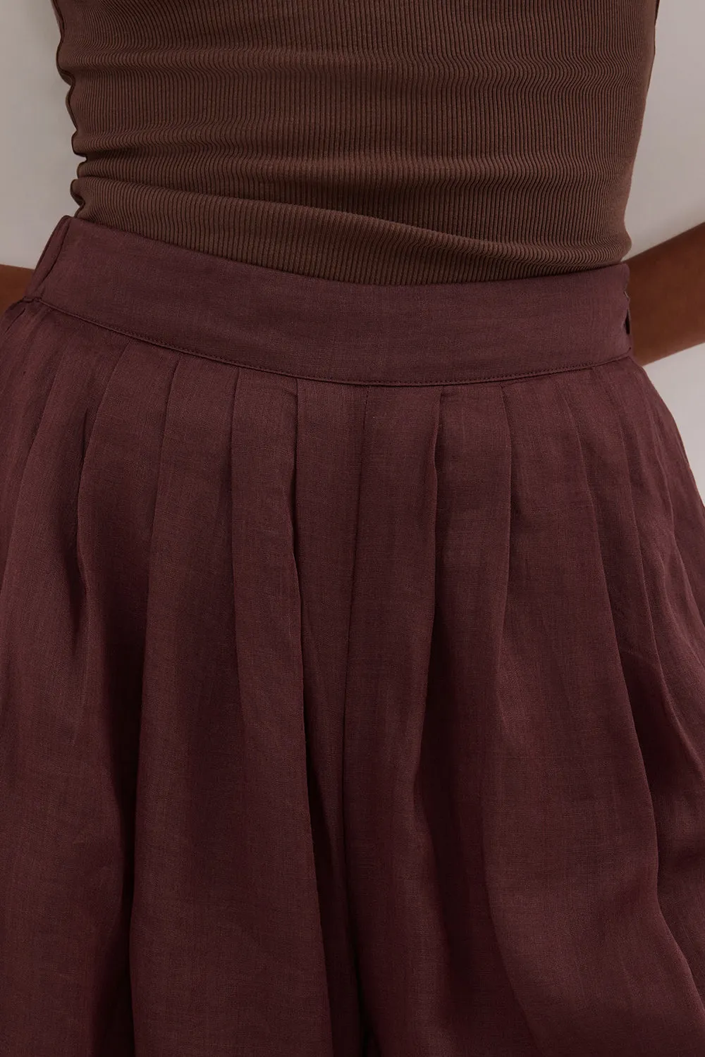 CARMEL WALNUT RAMIE PANT sold by Dissh product image thumbnail 5