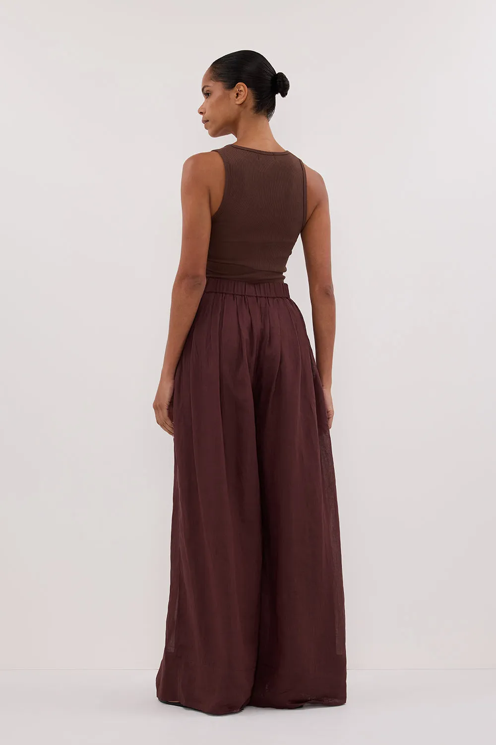 CARMEL WALNUT RAMIE PANT sold by Dissh product image thumbnail 4