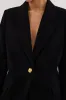 COHEN BLACK CINCHED BLAZER sold by Dissh
