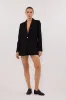 COHEN BLACK CINCHED BLAZER sold by Dissh
