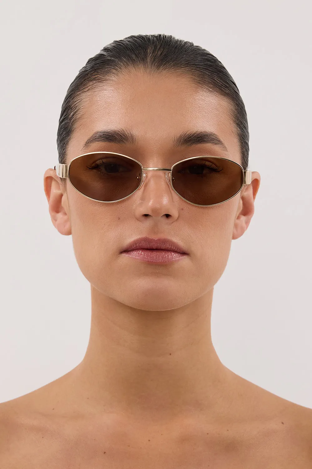 LUV LOU THE BOSTON BRUSHED GOLD SUNGLASSES sold by Dissh product image thumbnail 4