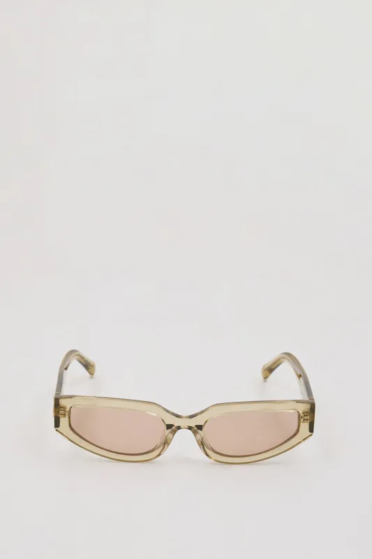 LUV LOU THE HAYLEY SAGE CRYSTAL SUNGLASSES sold by Dissh