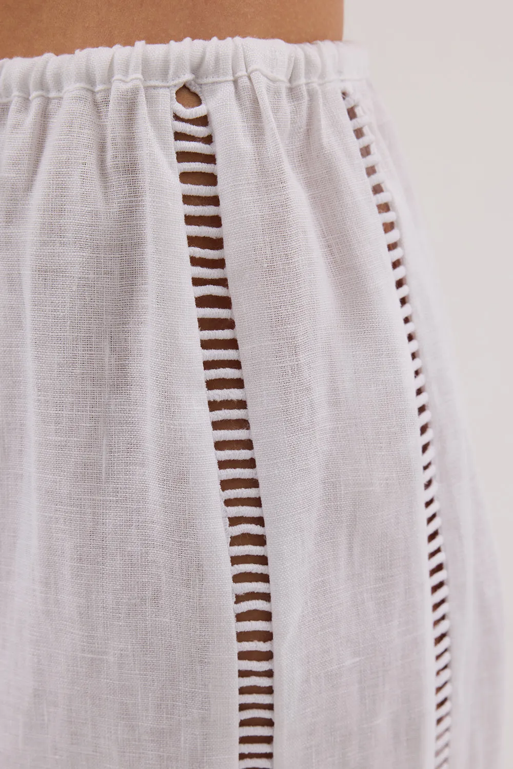 LINDSAY WHITE LINEN PANT sold by Dissh product image thumbnail 5