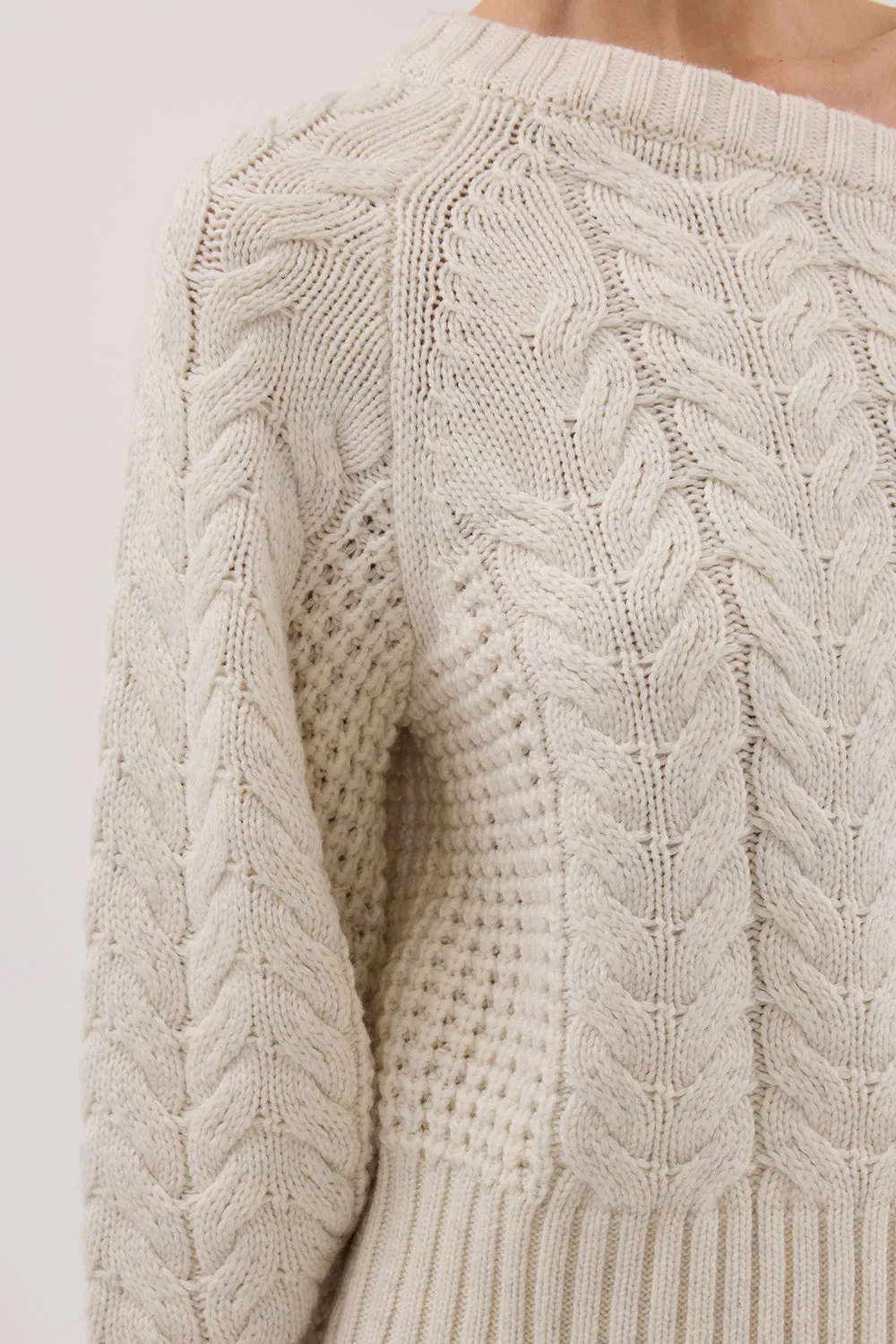 TOM CREAM ASYM KNIT JUMPER sold by Dissh product image thumbnail 5
