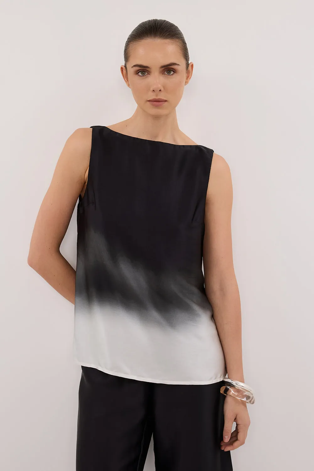 HUXLEY OMBRE SILK TOP sold by Dissh product image thumbnail 2