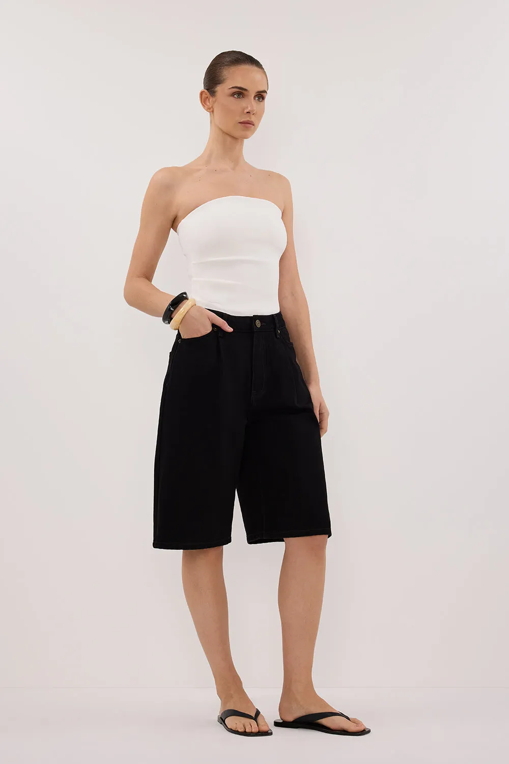 JACK JET BLACK DENIM BERMUDA SHORT sold by Dissh product image thumbnail 3