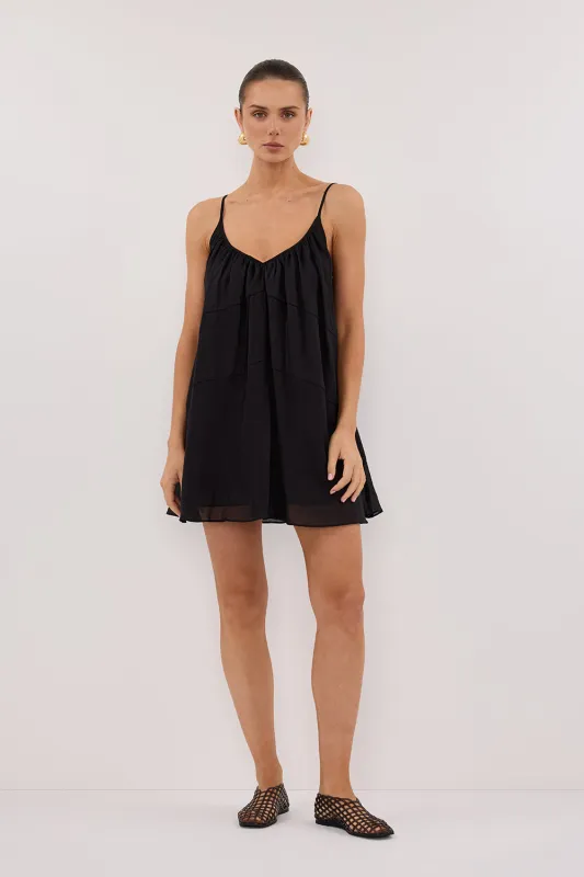 KAHN BLACK RAMIE MINI DRESS made by Dissh