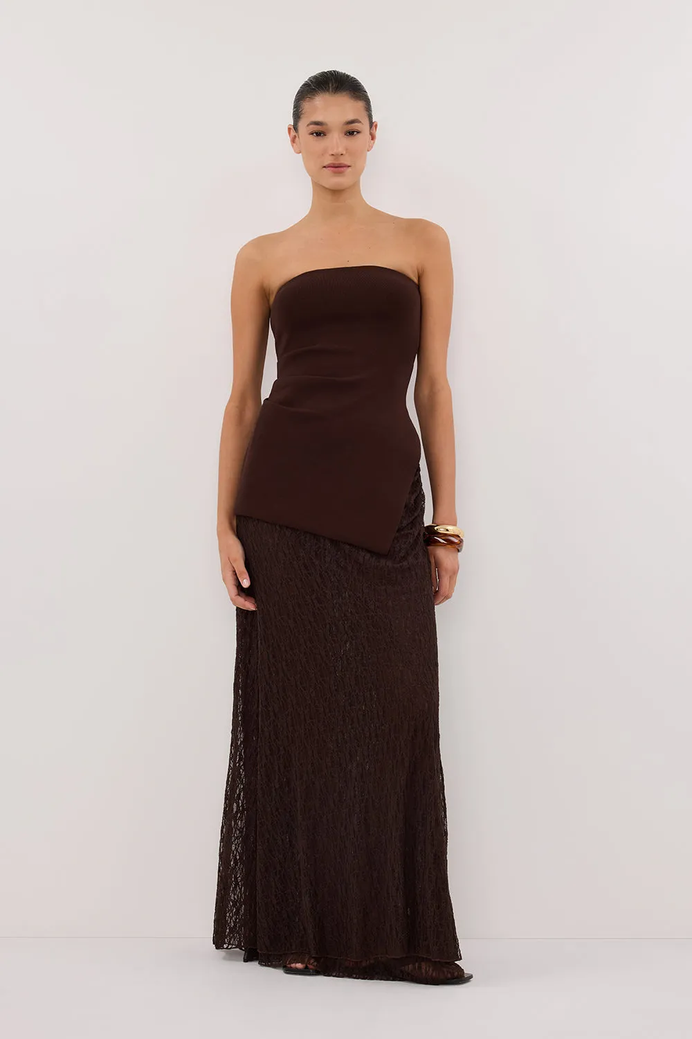 LUKE CHOC LONGLINE BANDEAU TOP sold by Dissh product image thumbnail 2