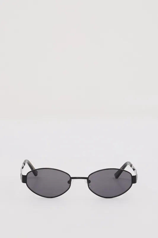 LUV LOU THE BOSTON BLACK SUNGLASSES sold by Dissh