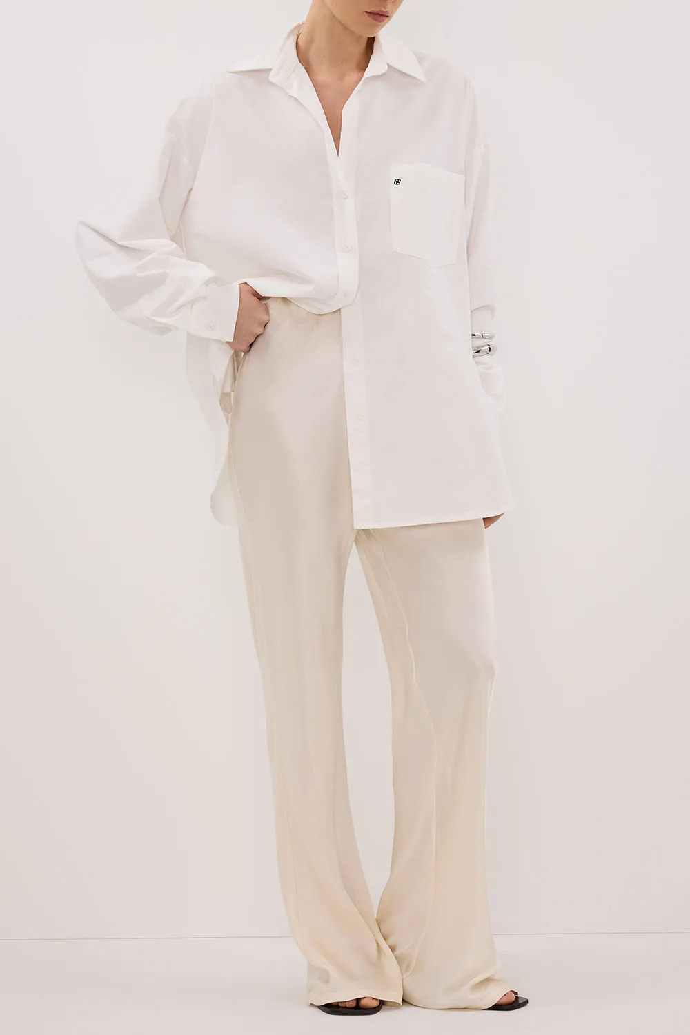 NIKKI CREAM SATIN BIAS PANT sold by Dissh product image thumbnail 2