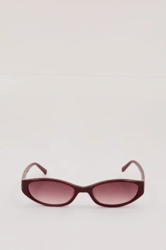 SHEVOKE SILON MAROON SUNGLASSES sold by Dissh