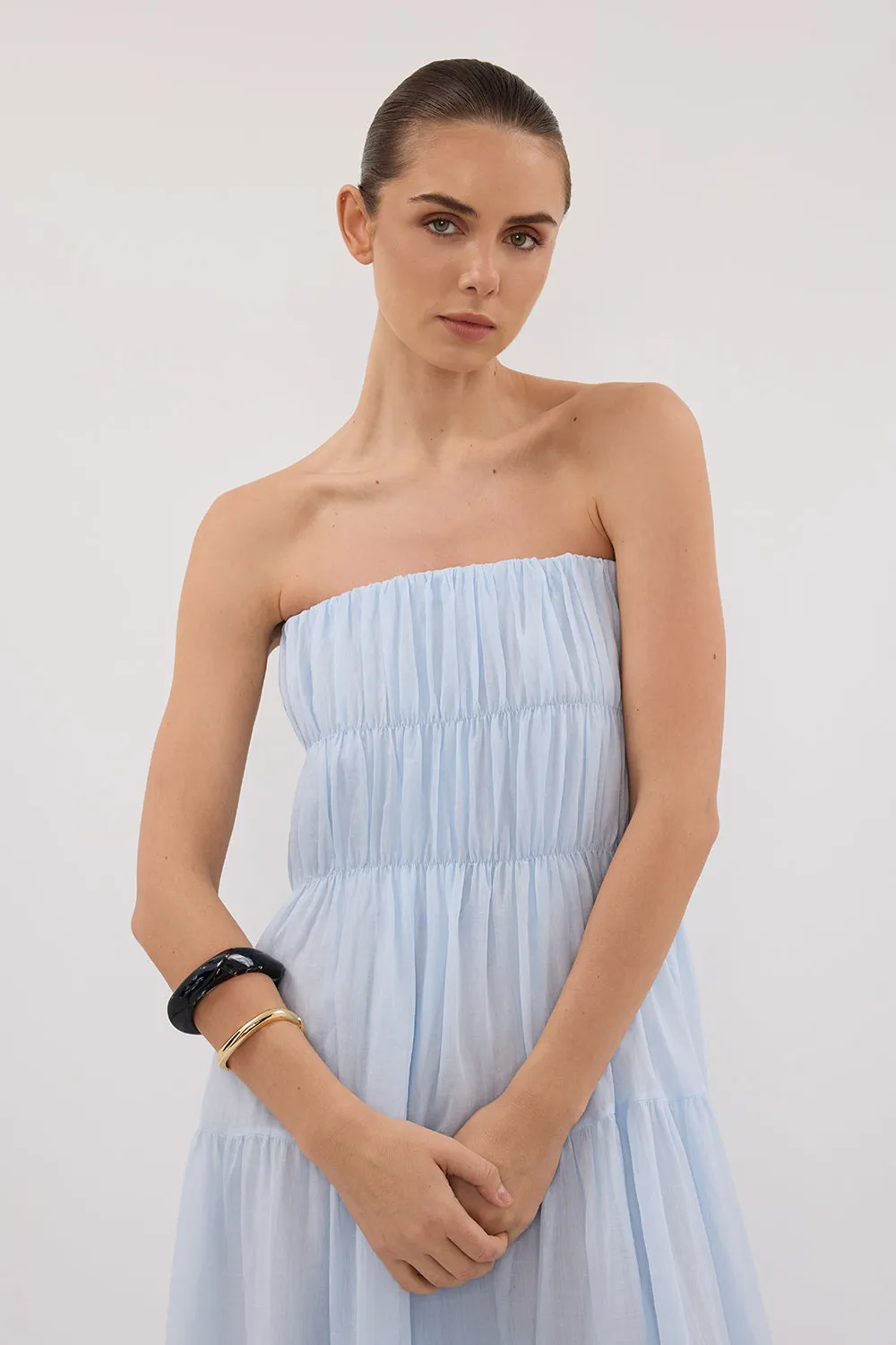 ARTIE CORNFLOWER RAMIE MIDI DRESS sold by Dissh product image thumbnail 2