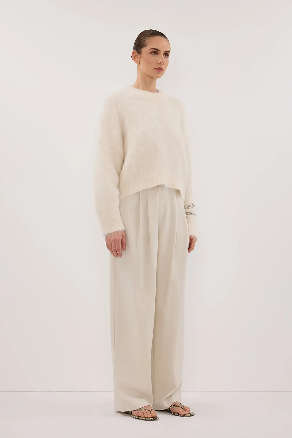 SALMA IVORY TUCK SLEEVE JUMPER sold by Dissh product image thumbnail 3