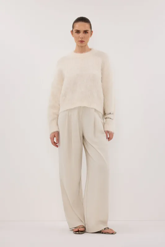 SALMA IVORY TUCK SLEEVE JUMPER sold by Dissh