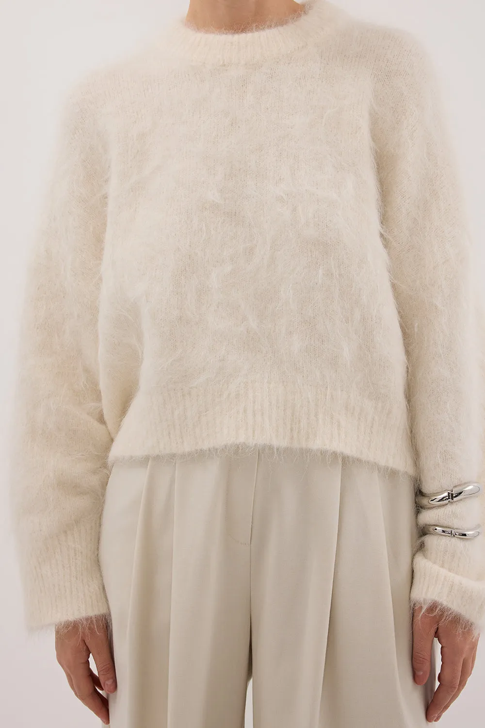 SALMA IVORY TUCK SLEEVE JUMPER sold by Dissh product image thumbnail 5