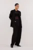 MAE BLACK MESH SPOT LONG SLEEVE TOP sold by Dissh