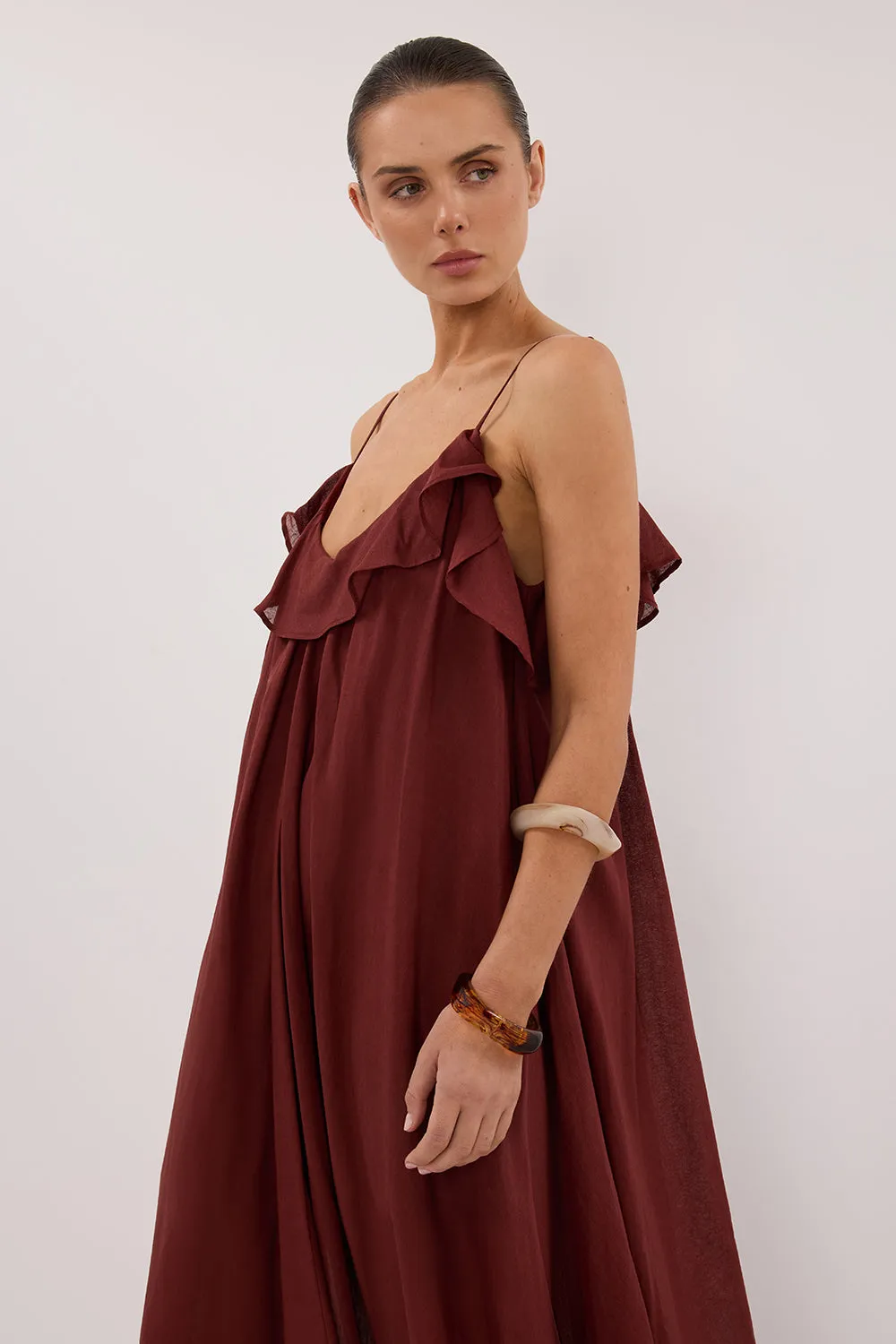 CAPRI SAHARA LINEN BLEND MAXI DRESS sold by Dissh product image thumbnail 3