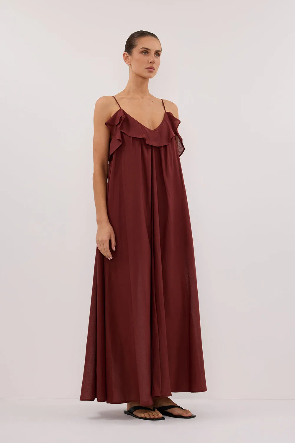 CAPRI SAHARA LINEN BLEND MAXI DRESS sold by Dissh product image thumbnail 4