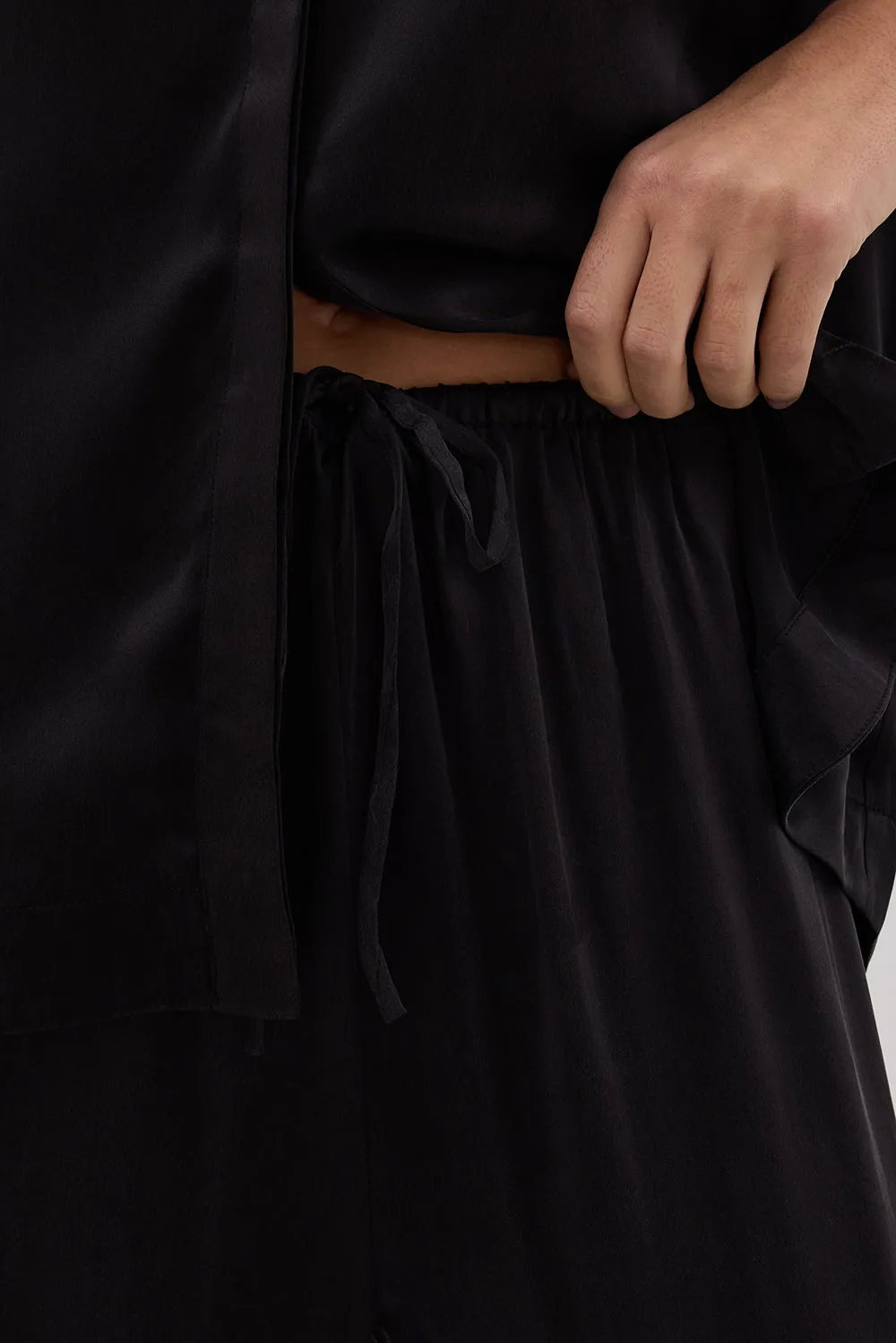 PERCY BLACK SILK PANT sold by Dissh product image thumbnail 5