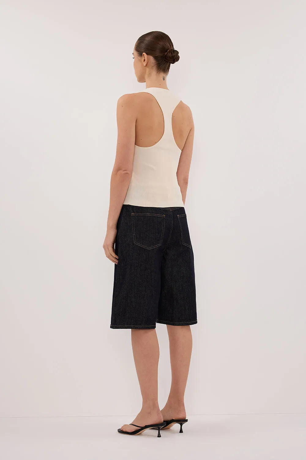 DEVIN CREAM RACER KNIT TANK sold by Dissh product image thumbnail 4