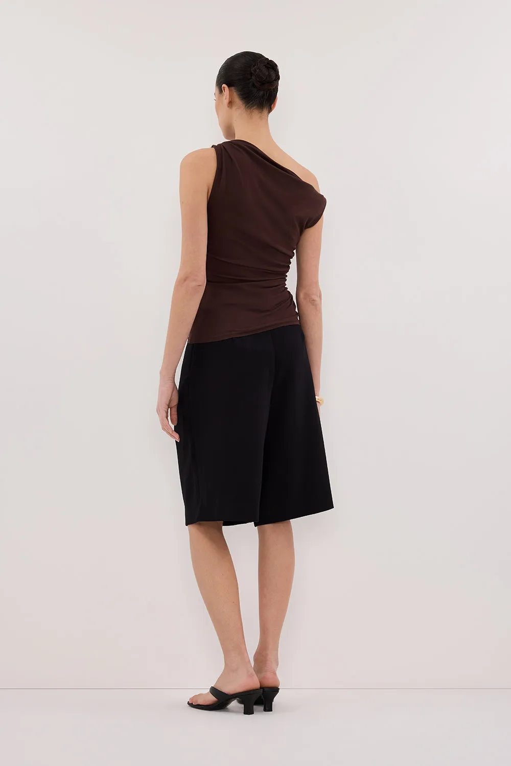 INEZ CHOC ASYM KNIT TOP sold by Dissh product image thumbnail 4