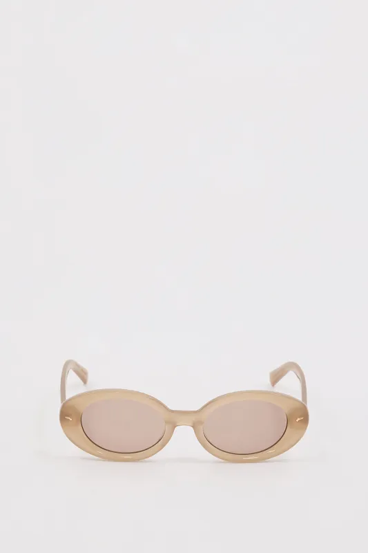 LUV LOU THE AUDREY BISQUE SUNGLASSES sold by Dissh
