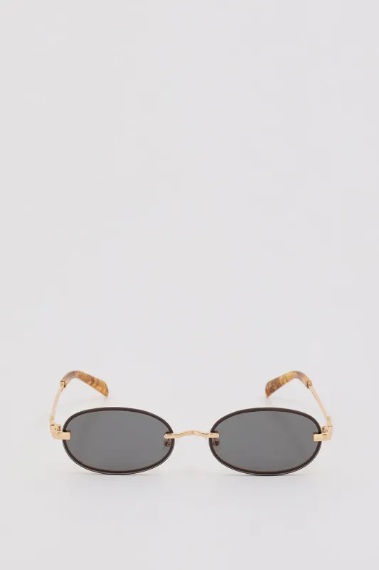 LUV LOU THE JEAN BRUSHED GOLD sold by Dissh