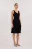 REBECCA BLACK LACE TRIM KNIT TANK sold by Dissh