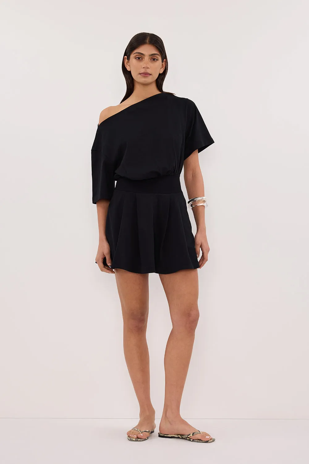 ESME BLACK ASYM MINI DRESS sold by Dissh product image thumbnail 2