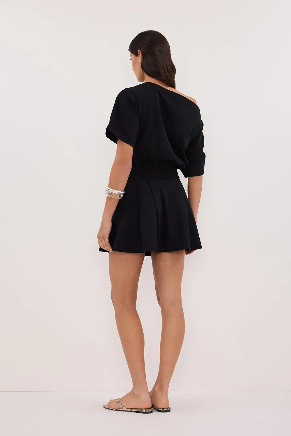 ESME BLACK ASYM MINI DRESS sold by Dissh product image thumbnail 4