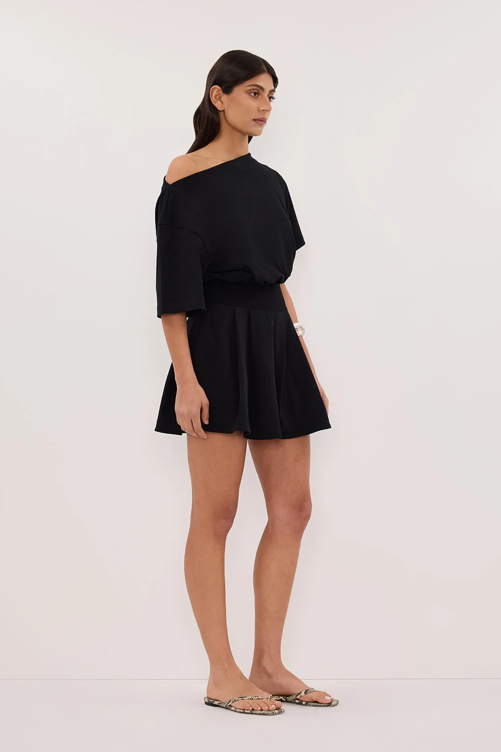 ESME BLACK ASYM MINI DRESS sold by Dissh product image thumbnail 3