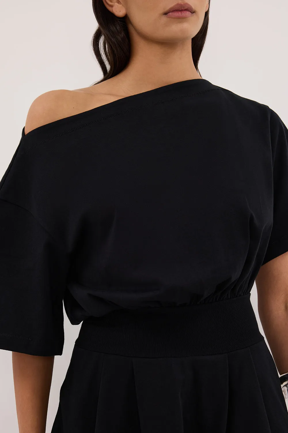 ESME BLACK ASYM MINI DRESS sold by Dissh product image thumbnail 5