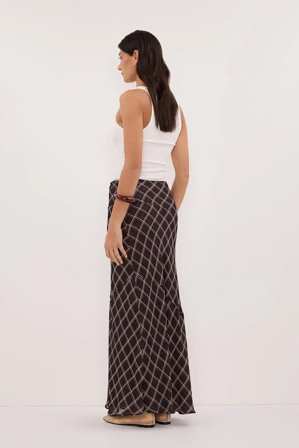 ARLINGTON CHOC MIDI SKIRT sold by Dissh product image thumbnail 4