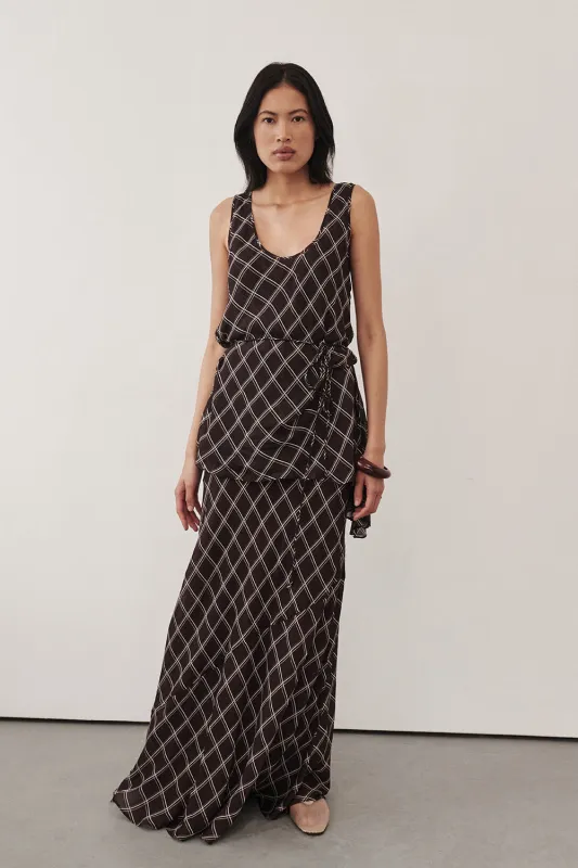 ARLINGTON CHOC SLEEVELESS CAMI TOP sold by Dissh