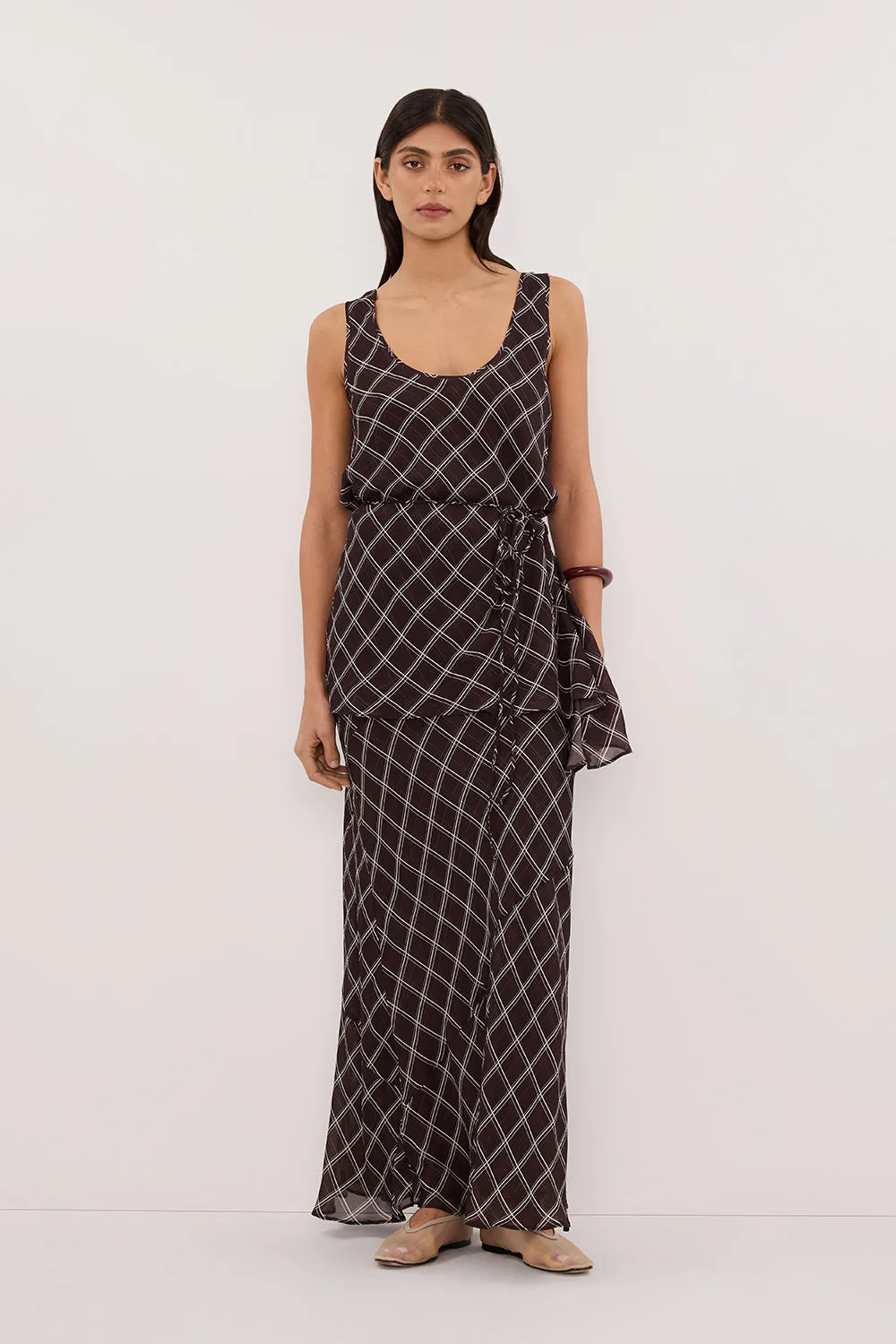 ARLINGTON CHOC SLEEVELESS CAMI TOP sold by Dissh product image thumbnail 3