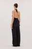 CARLENE BLACK SILK COWL NECK TOP sold by Dissh