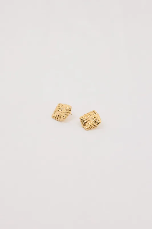 HEAVEN MAYHEM GOLD WIND EARRING sold by Dissh