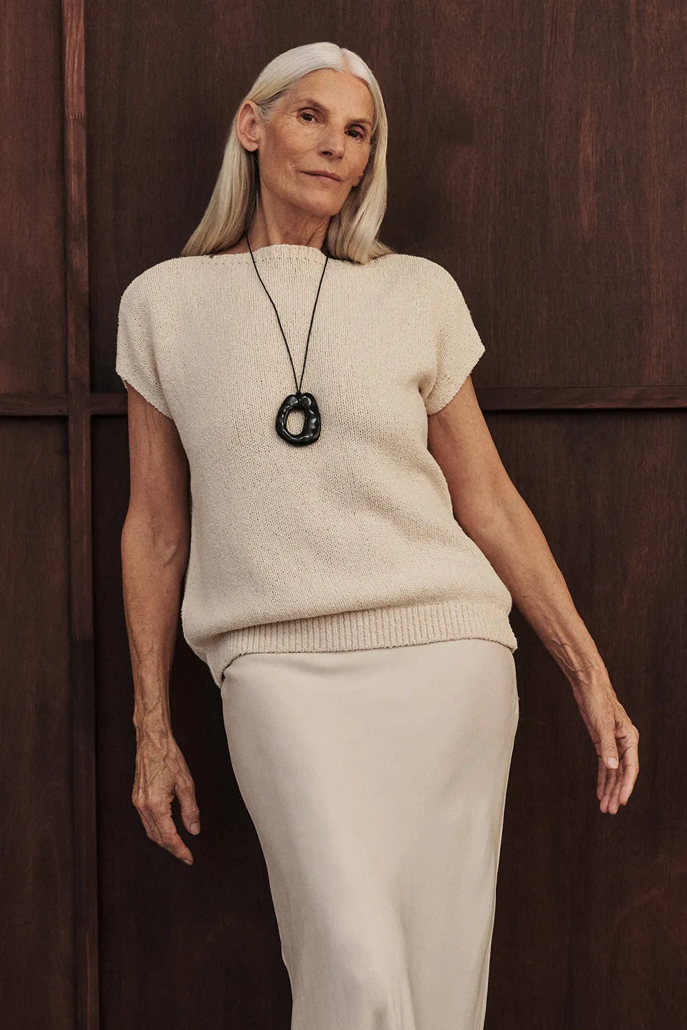 ASPEN SANDSTONE KNIT TOP sold by Dissh