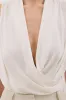 FELICITY OFF WHITE SLEEVELESS WRAP TOP sold by Dissh