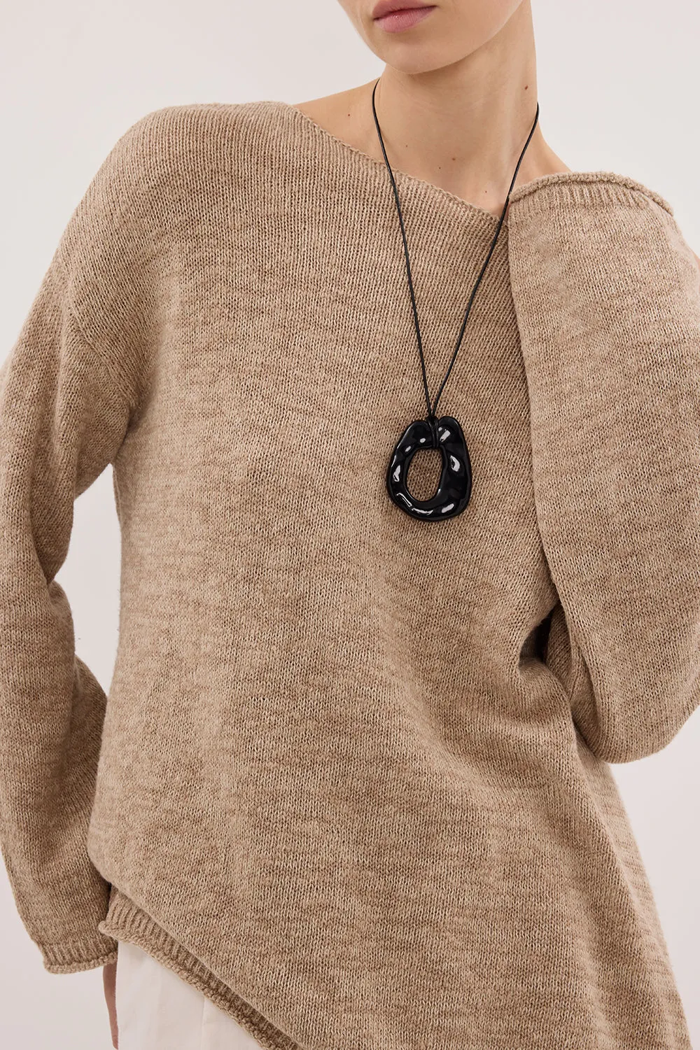 ALIZA NATURAL LONG SLEEVE KNIT JUMPER sold by Dissh product image thumbnail 5