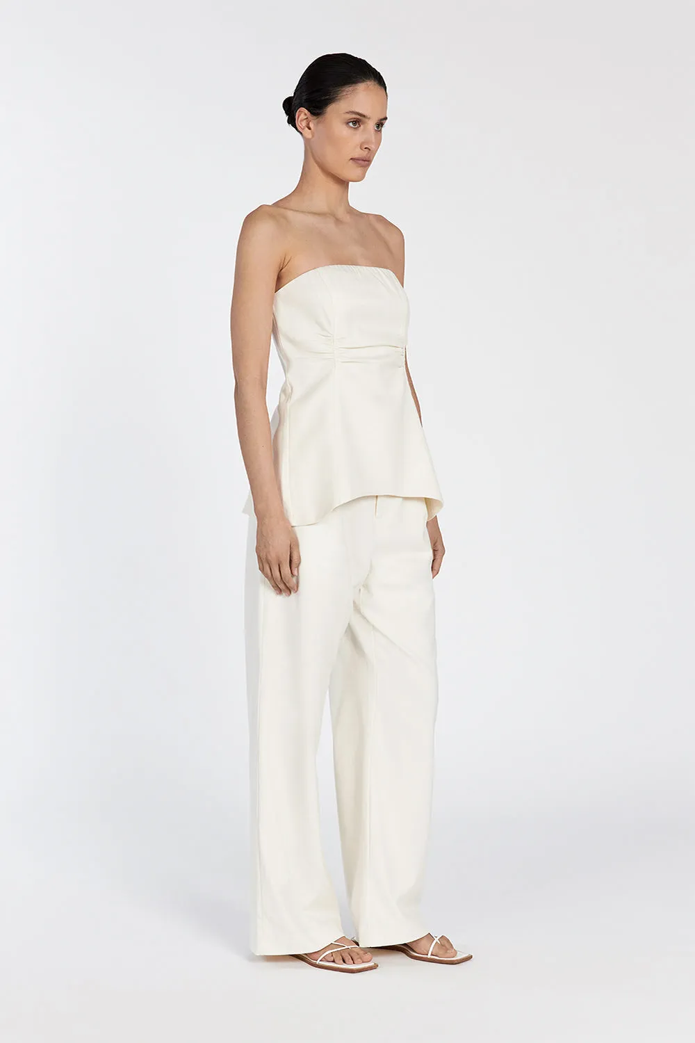 FRANCES CREAM STRAPLESS TOP sold by Dissh product image thumbnail 3